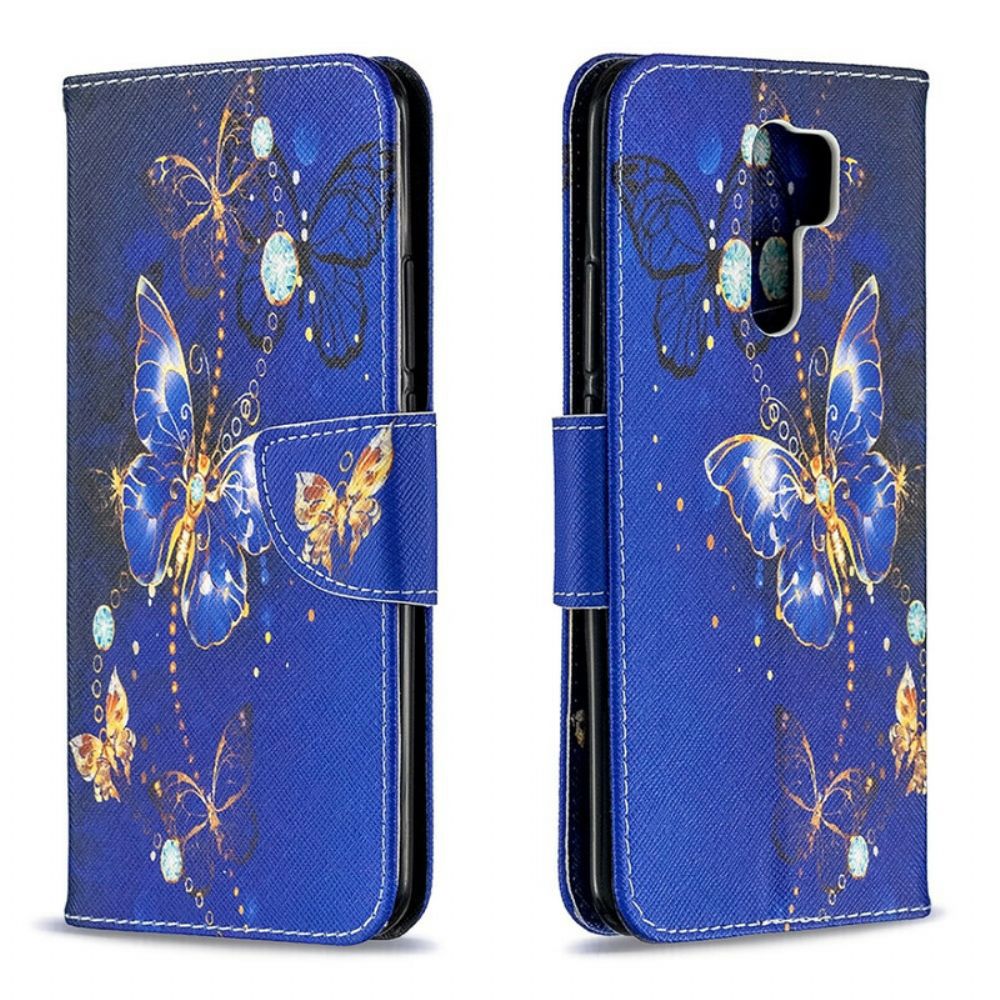 Flip Case Für Xiaomi Redmi 9 Unglaubliche Schmetterlinge