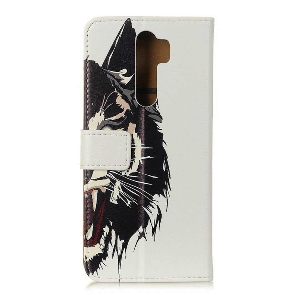 Flip Case Für Xiaomi Redmi 9 Wilder Tiger