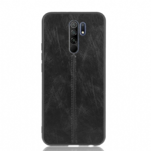 Handyhülle Für Xiaomi Redmi 9 Nähte Lederoptik