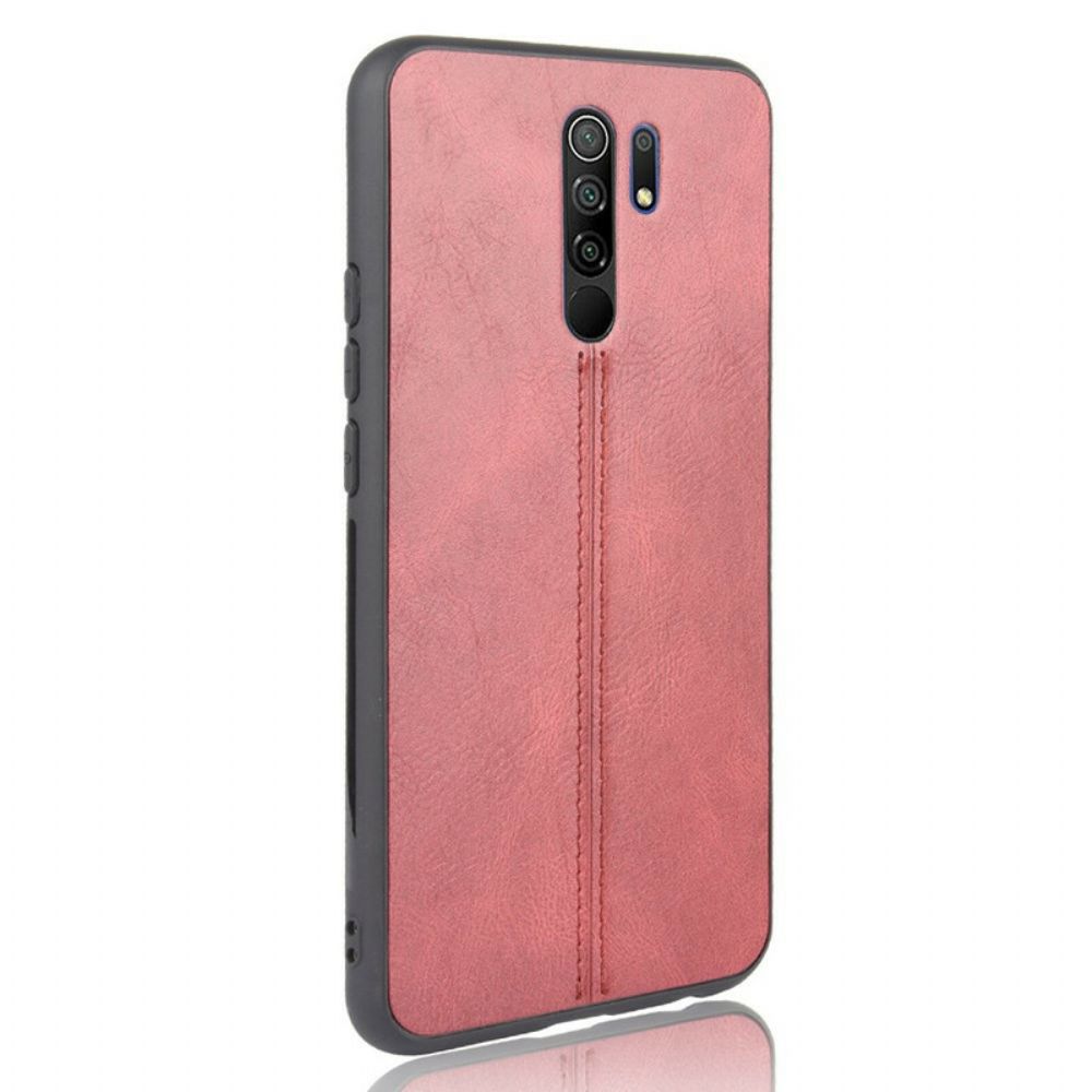 Handyhülle Für Xiaomi Redmi 9 Nähte Lederoptik