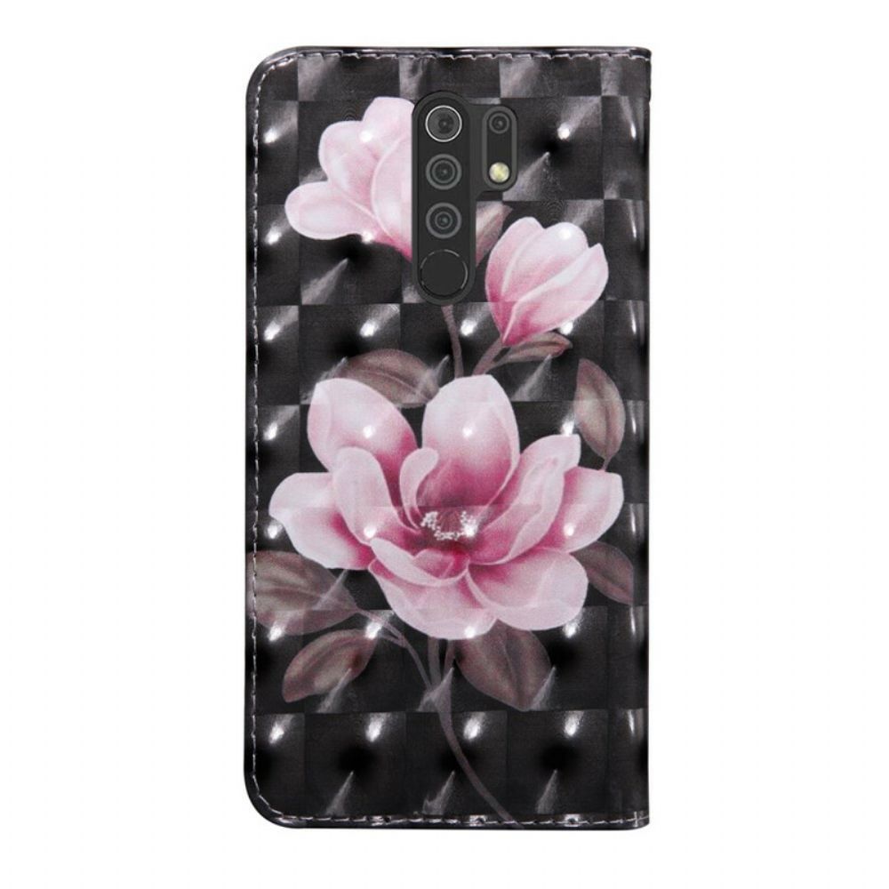 Lederhüllen Für Xiaomi Redmi 9 Blütenblumen