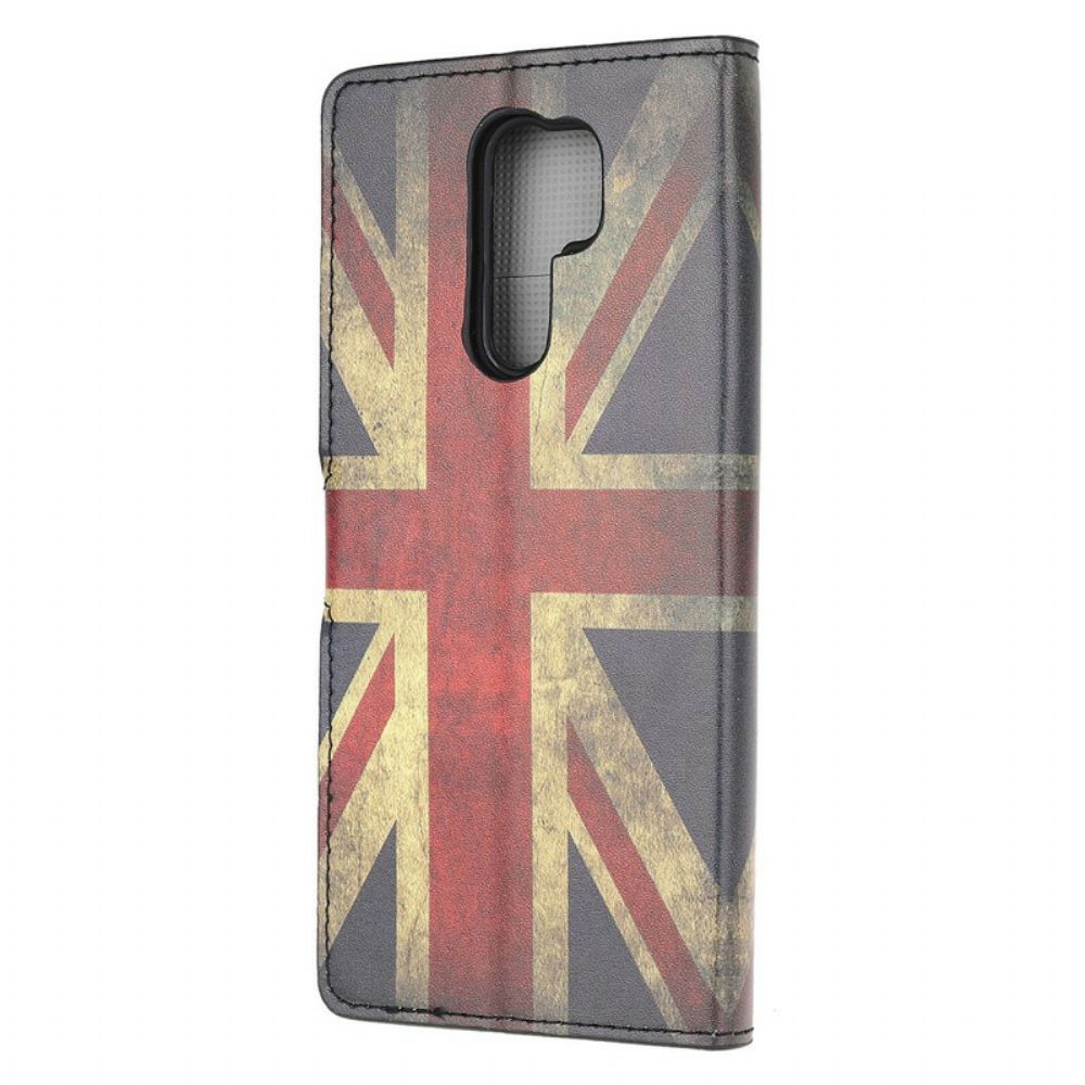 Lederhüllen Für Xiaomi Redmi 9 England-flagge