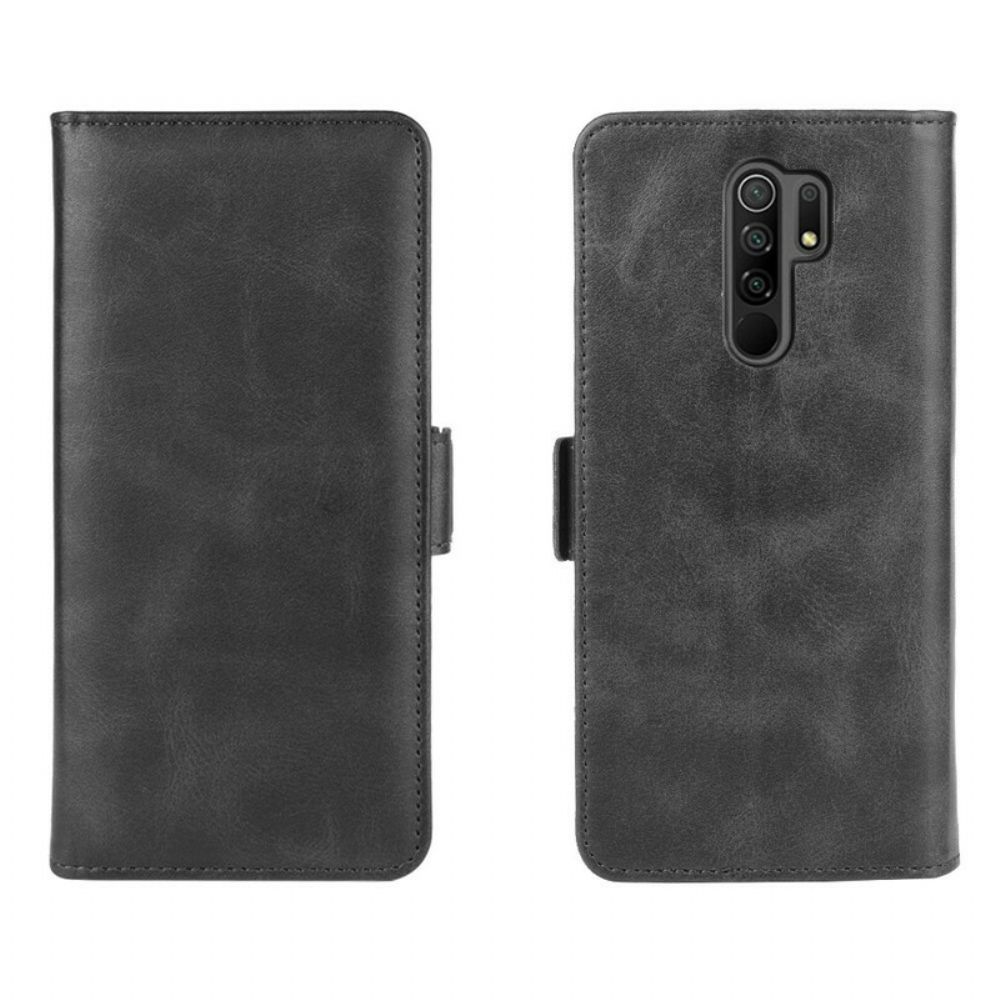 Lederhüllen Für Xiaomi Redmi 9 Flip Case Doppelklappe