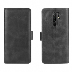 Lederhüllen Für Xiaomi Redmi 9 Flip Case Doppelklappe