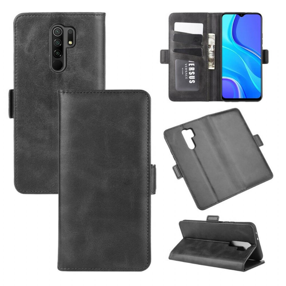 Lederhüllen Für Xiaomi Redmi 9 Flip Case Doppelklappe