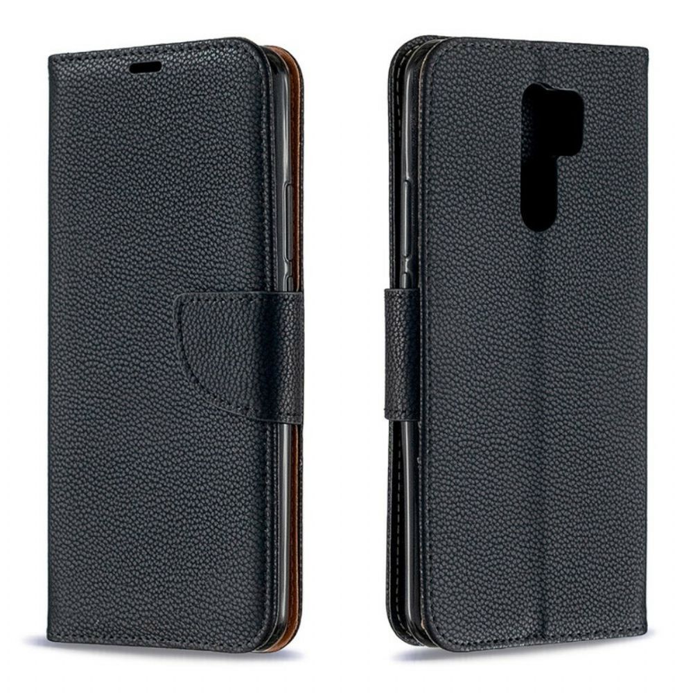 Lederhüllen Für Xiaomi Redmi 9 Flip Case Litschi-klappe Schräg