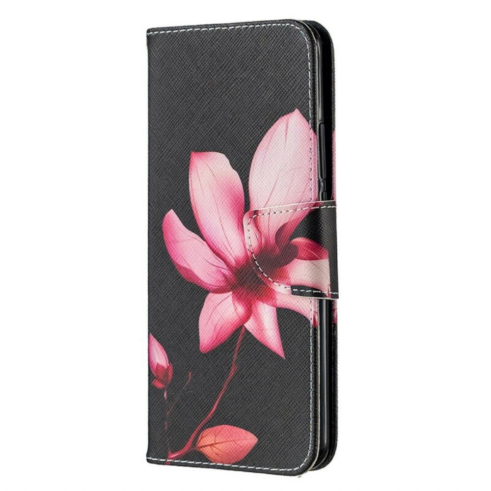 Lederhüllen Für Xiaomi Redmi 9 Rosa Blume