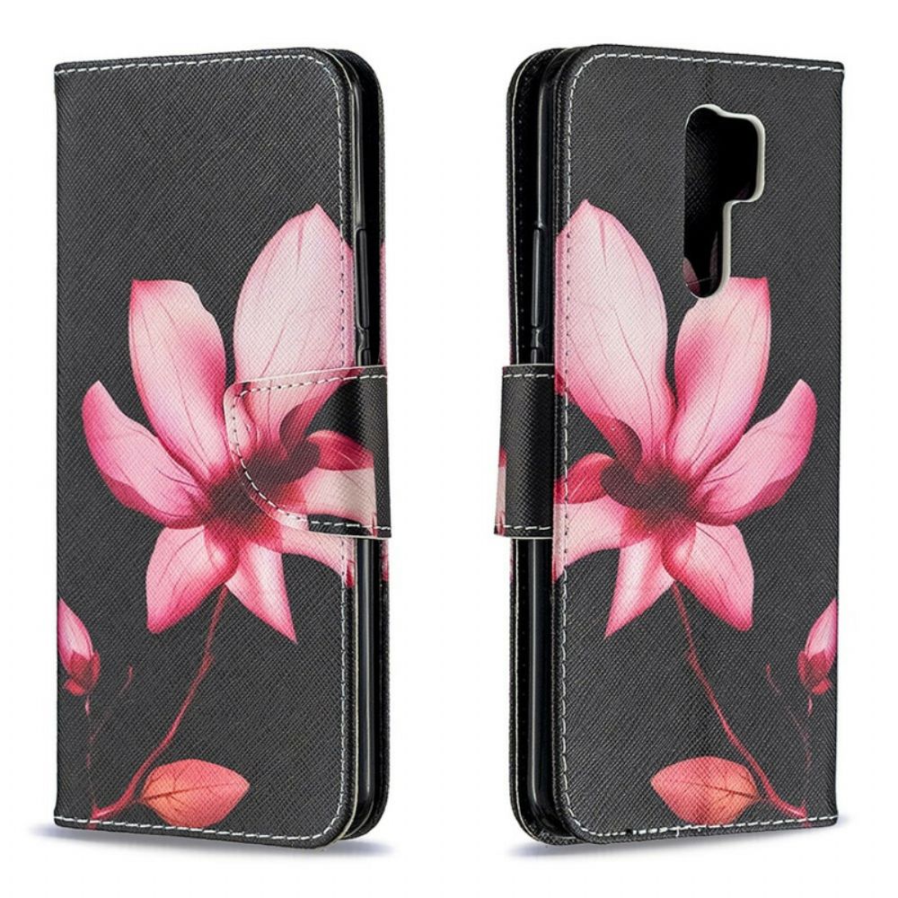 Lederhüllen Für Xiaomi Redmi 9 Rosa Blume