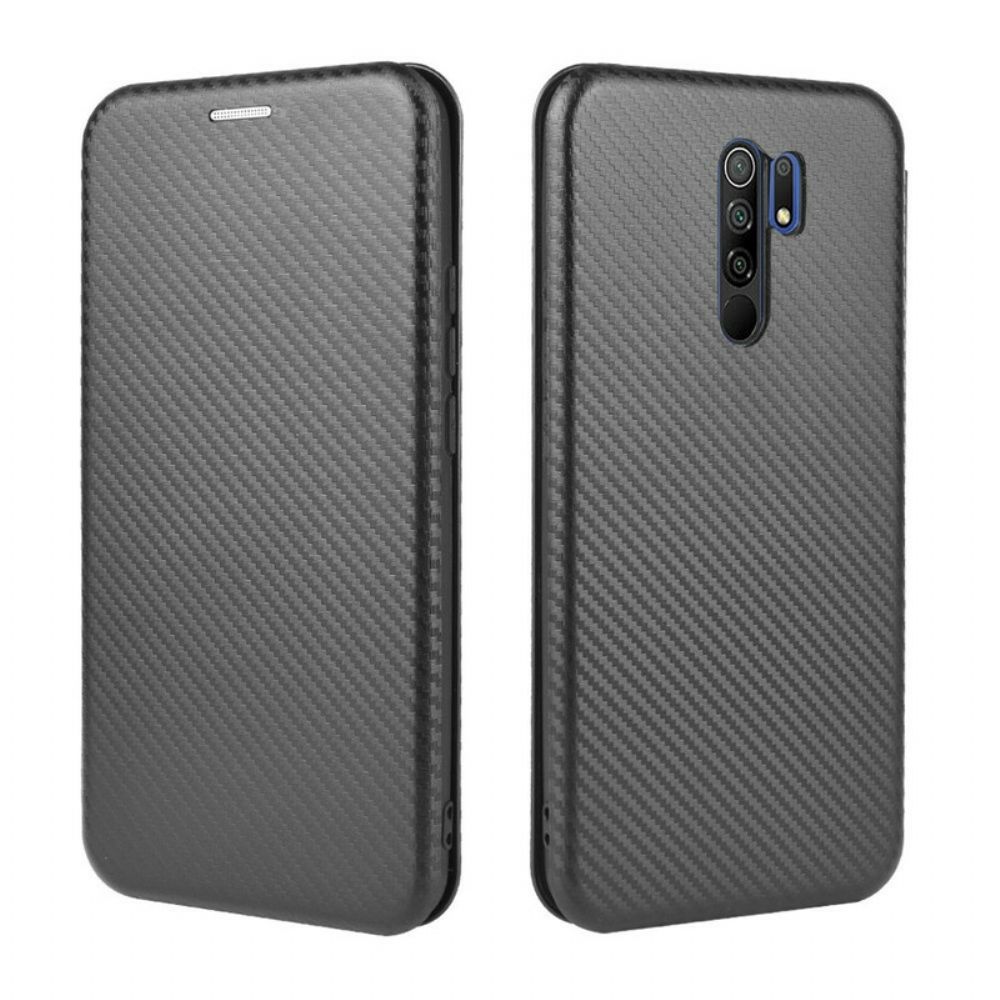 Schutzhülle Für Xiaomi Redmi 9 Flip Case Farbiges Carbon-silikon