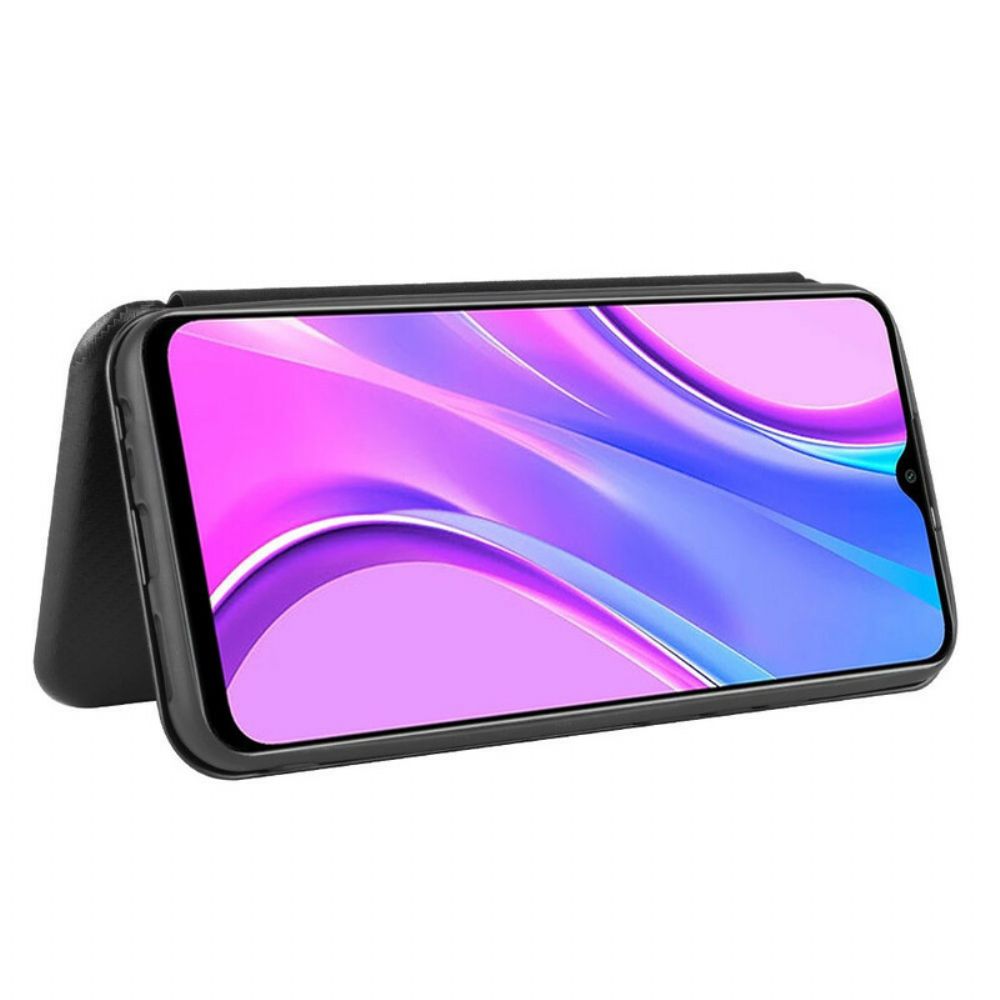 Schutzhülle Für Xiaomi Redmi 9 Flip Case Farbiges Carbon-silikon