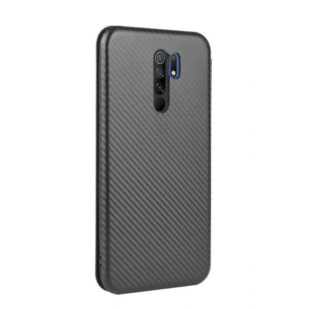 Schutzhülle Für Xiaomi Redmi 9 Flip Case Farbiges Carbon-silikon