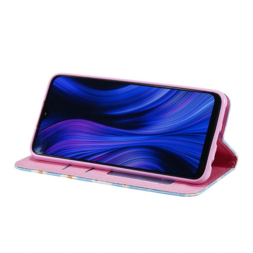 Schutzhülle Für Xiaomi Redmi 9 Flip Case Gänseblümchen