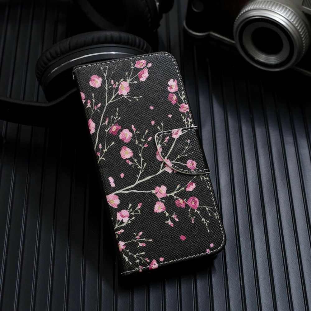 Flip Case Für iPhone 12 Mini Mit Kordel Atemberaubende Riemenblumen