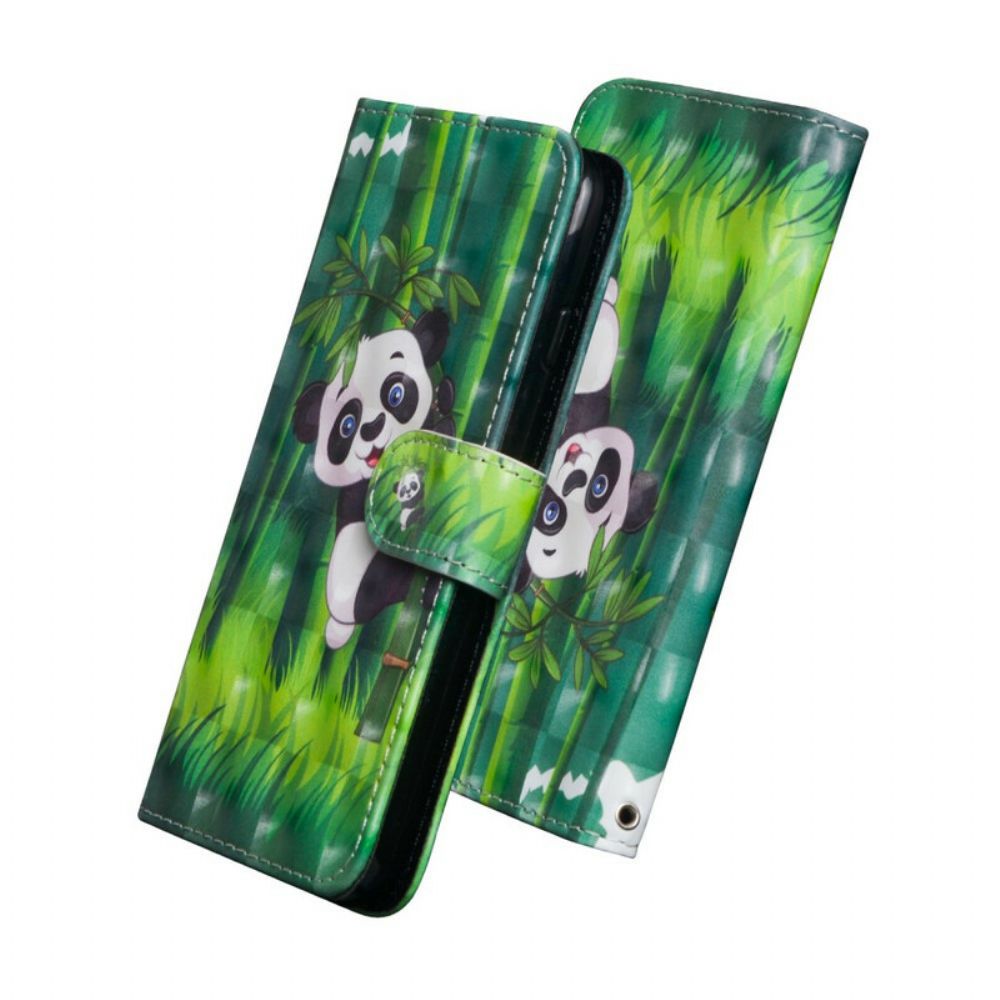 Flip Case Für iPhone 12 Mini Panda Und Bambus