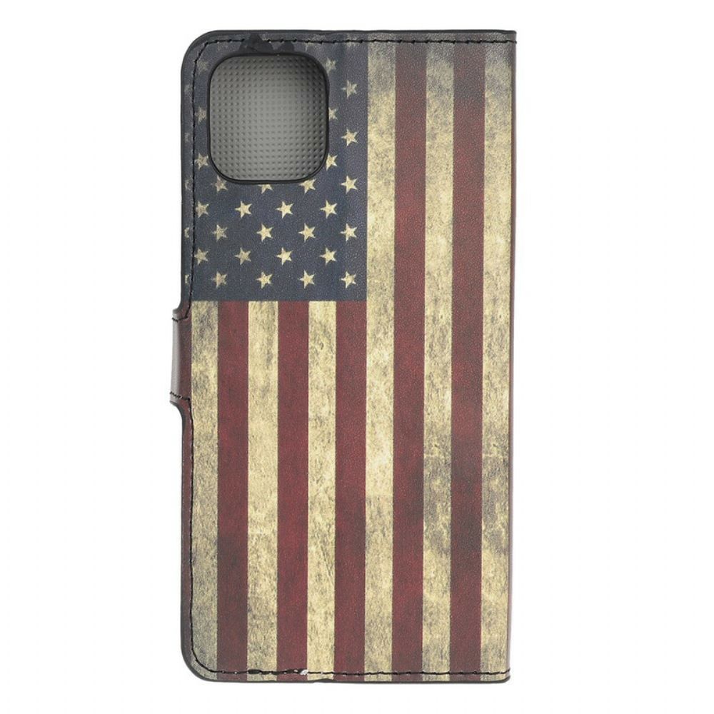 Flip Case Für iPhone 12 Mini Us-flagge