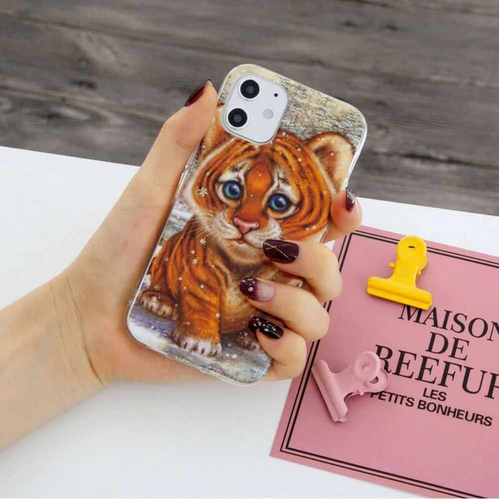 Handyhülle Für iPhone 12 Mini Tigerbaby