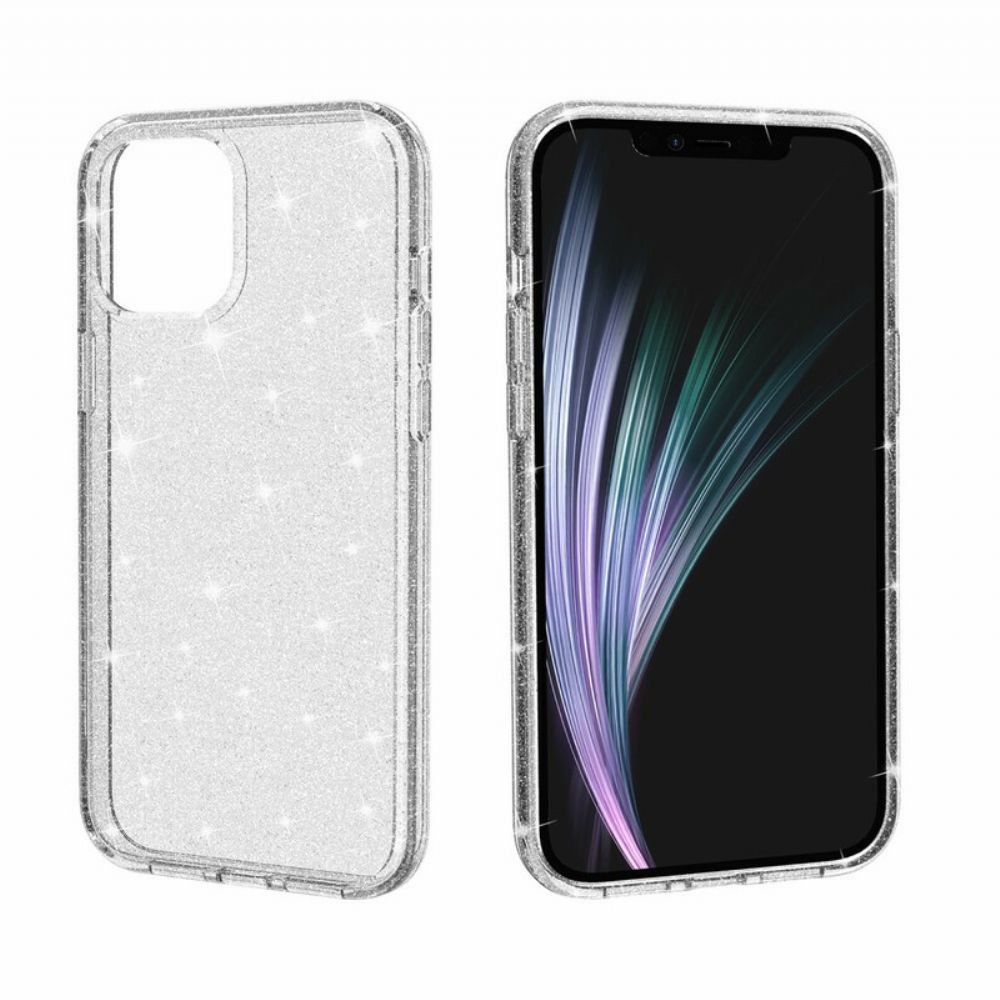 Handyhülle Für iPhone 12 Mini Transparente Pailletten