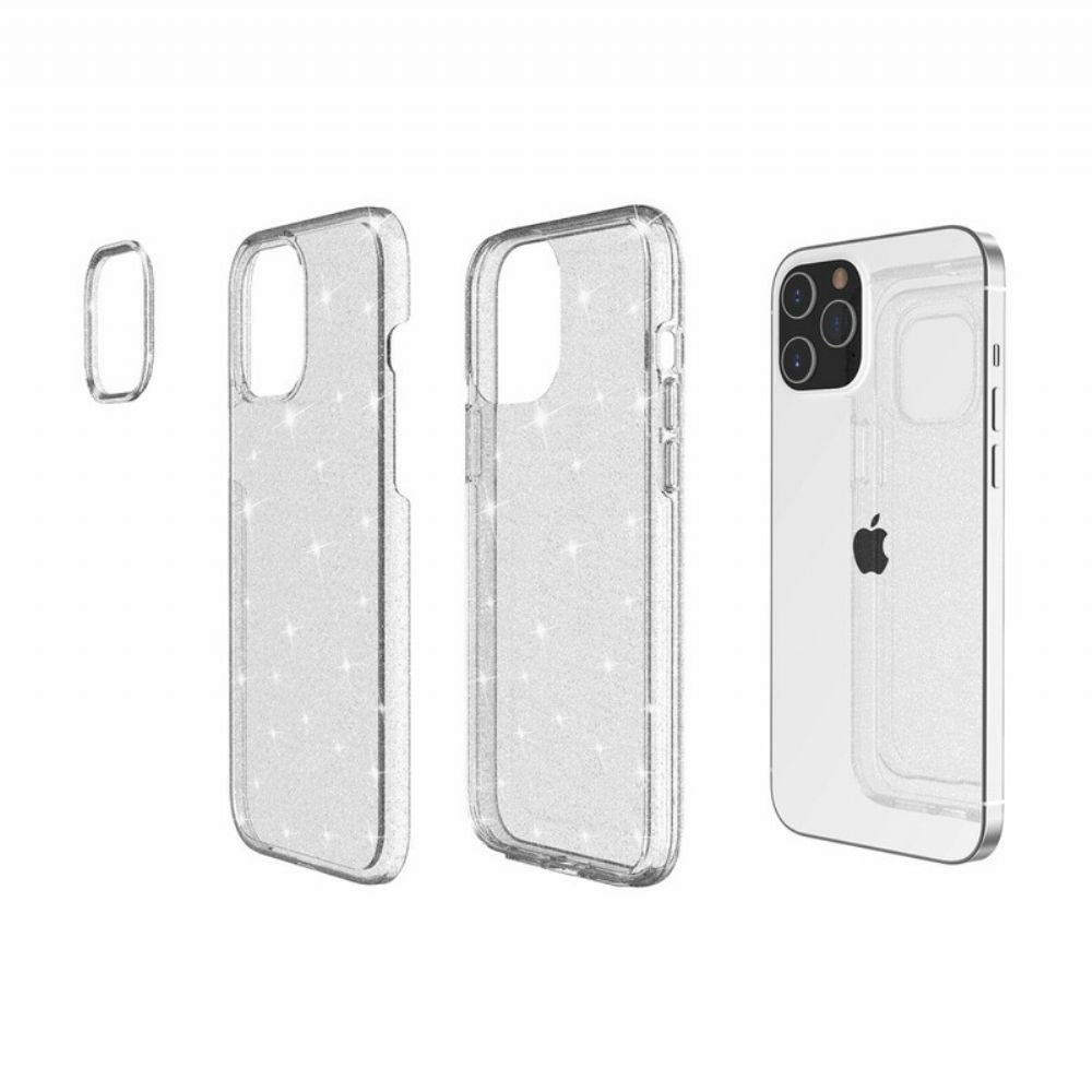 Handyhülle Für iPhone 12 Mini Transparente Pailletten