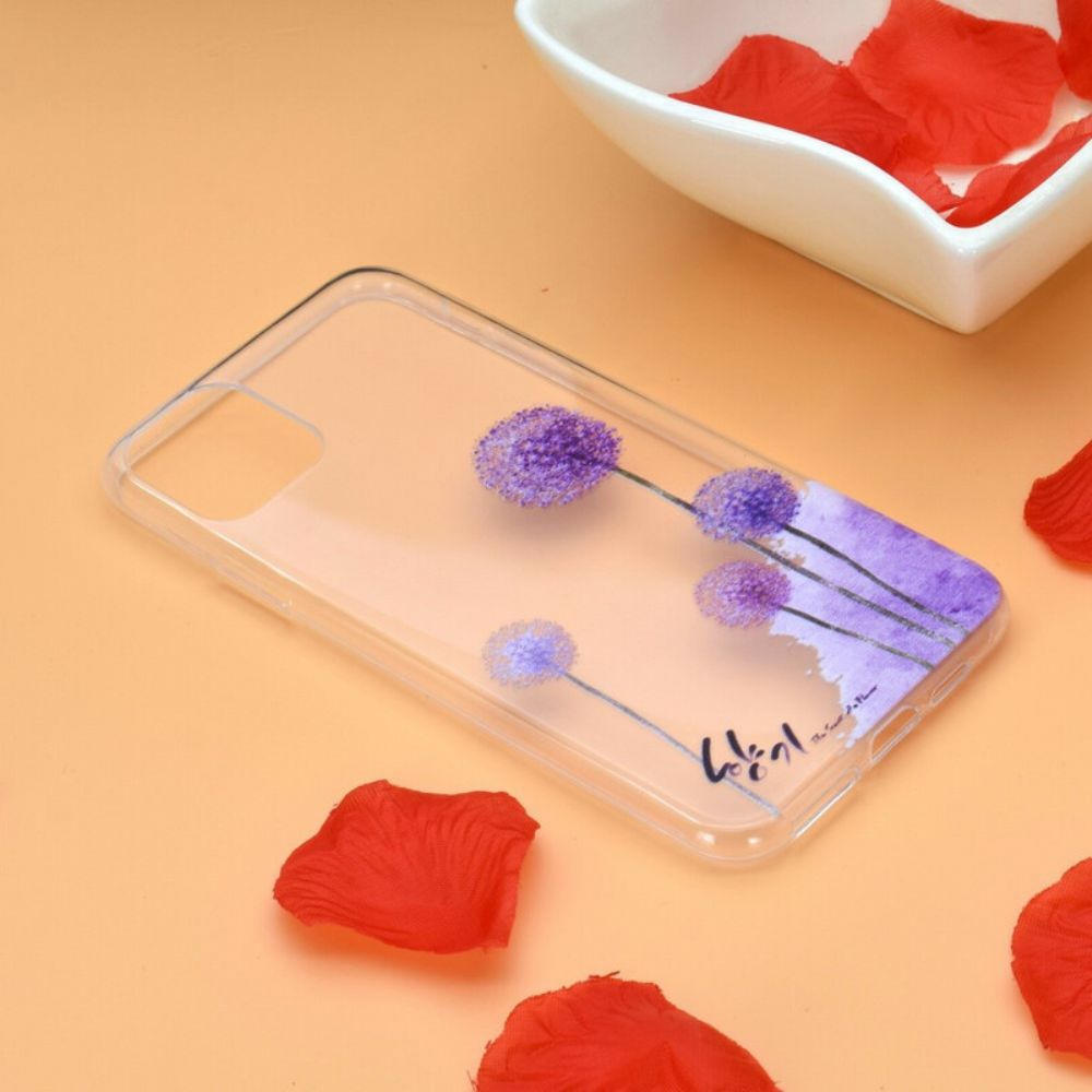 Handyhülle Für iPhone 12 Mini Transparenter Bunter Löwenzahn