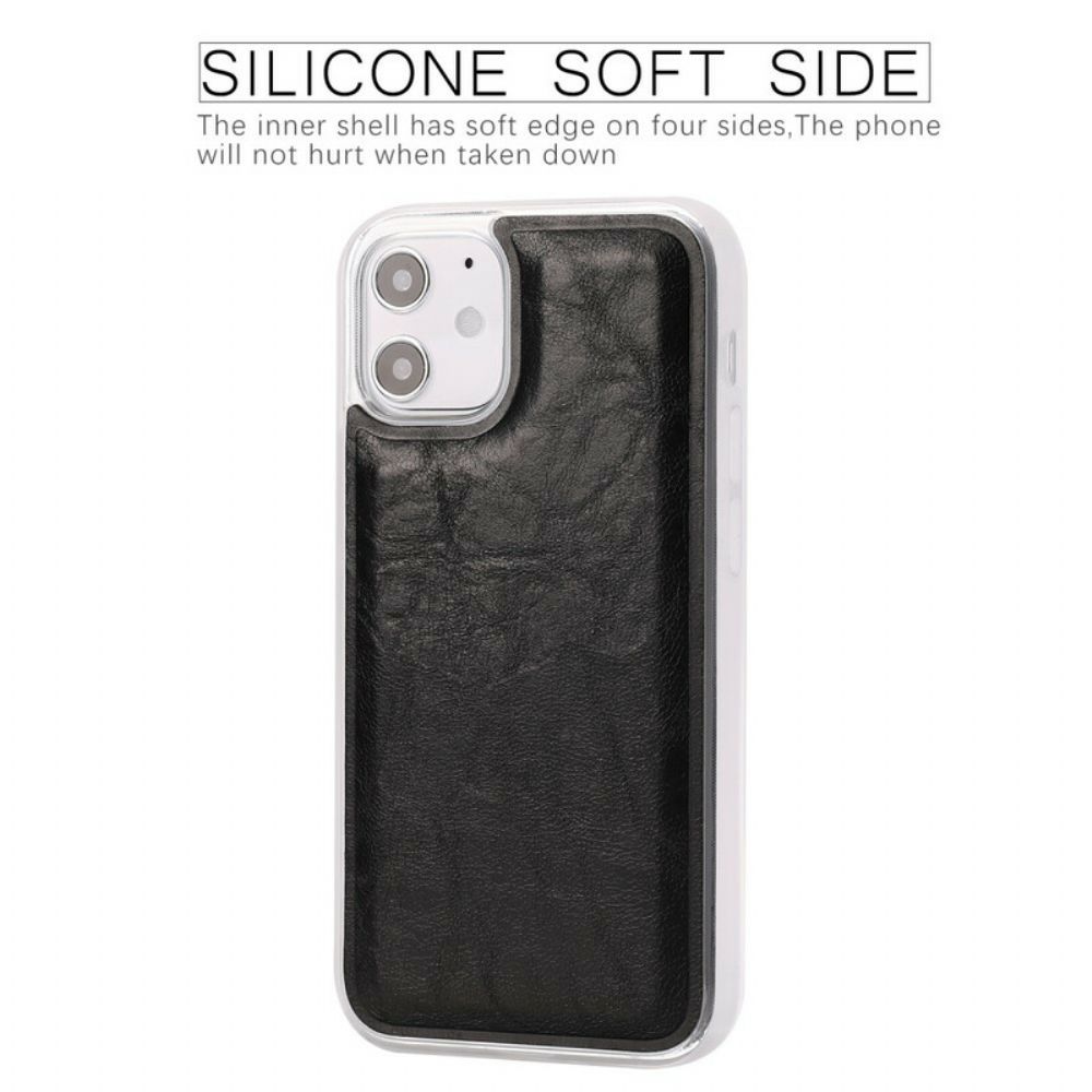 Handyhülle Lederhüllen Für iPhone 12 Mini Abnehmbarer Stil Aus Distressed-leder