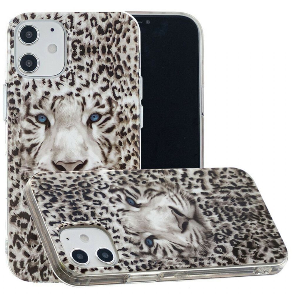 Hülle Für iPhone 12 Mini Fluoreszierender Leopard