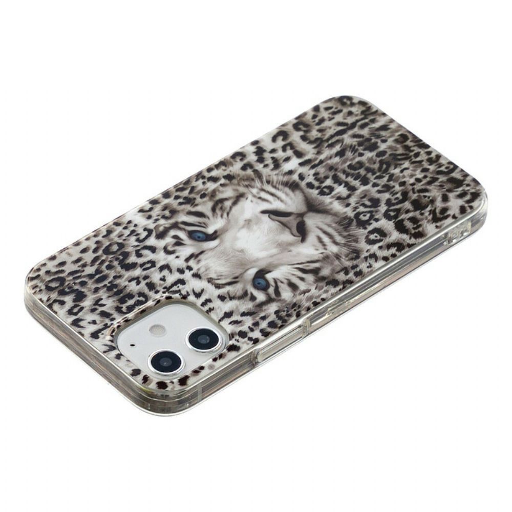 Hülle Für iPhone 12 Mini Fluoreszierender Leopard