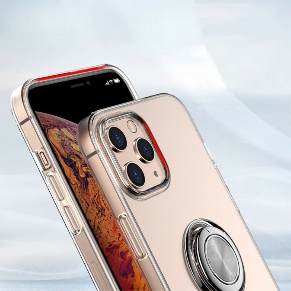 Hülle Für iPhone 12 Mini Transparent Mit Ring-unterstützung