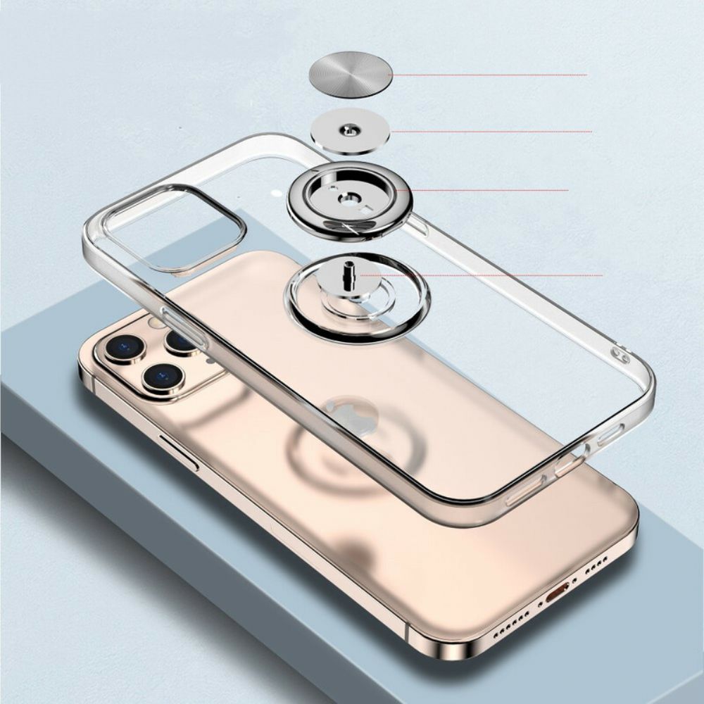 Hülle Für iPhone 12 Mini Transparent Mit Ring-unterstützung