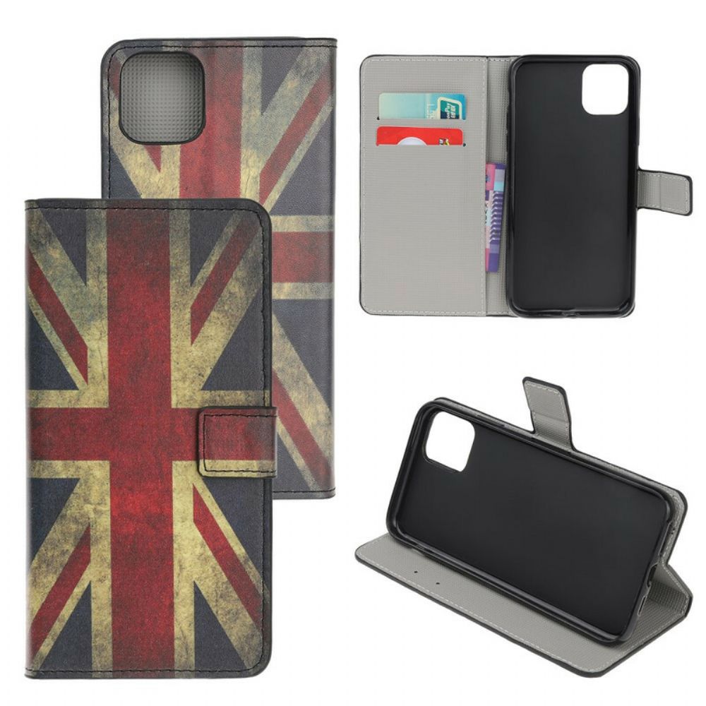 Lederhüllen Für iPhone 12 Mini England-flagge