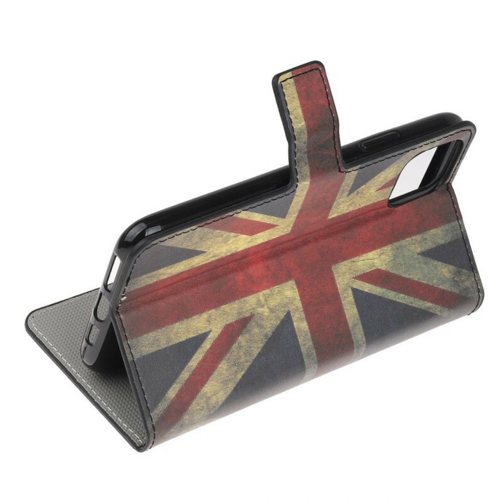 Lederhüllen Für iPhone 12 Mini England-flagge