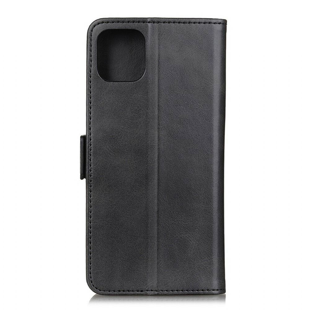 Lederhüllen Für iPhone 12 Mini Flip Case Doppelklappe