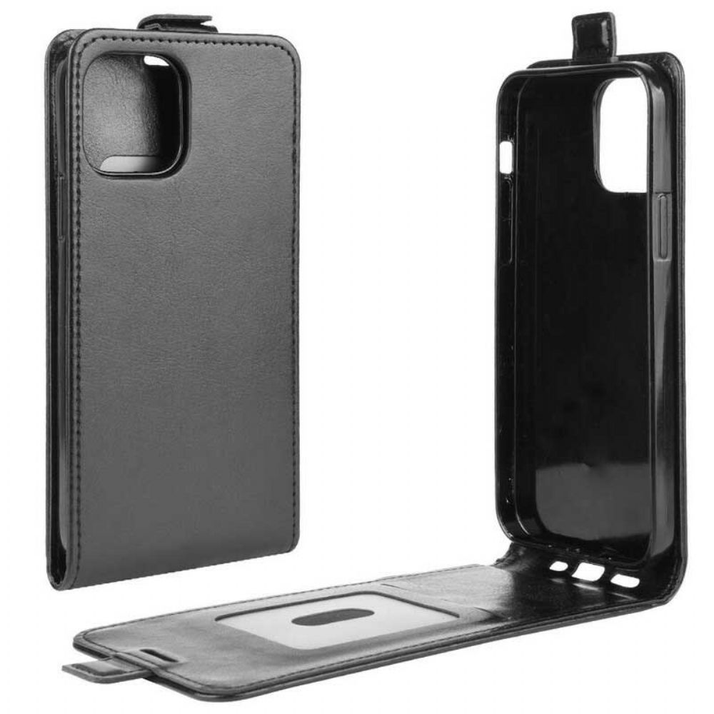 Lederhüllen Für iPhone 12 Mini Flip Case Klappbar