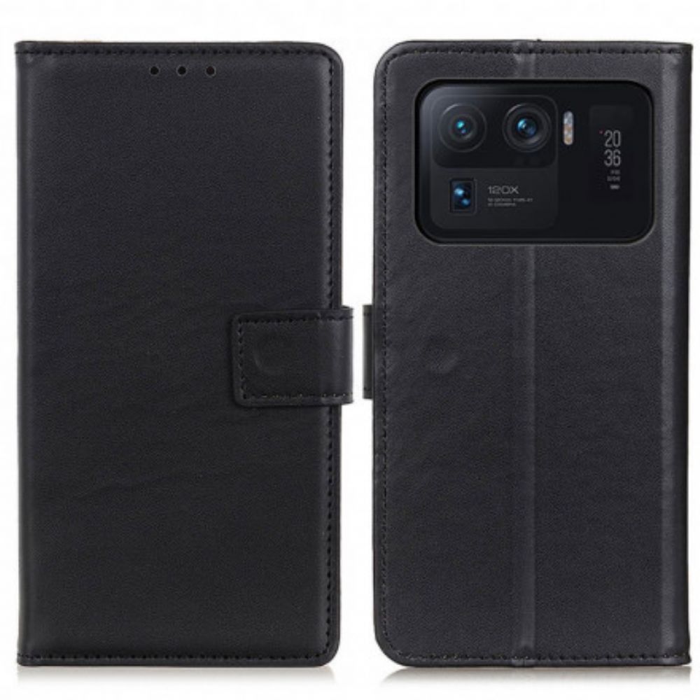 Flip Case Für Xiaomi Mi 11 Ultra Einfaches Kunstleder