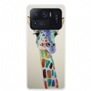 Hülle Für Xiaomi Mi 11 Ultra Bunte Giraffe