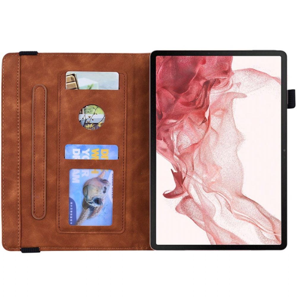 Case Für Samsung Galaxy Tab S9 Fe Plus Blumenmuster