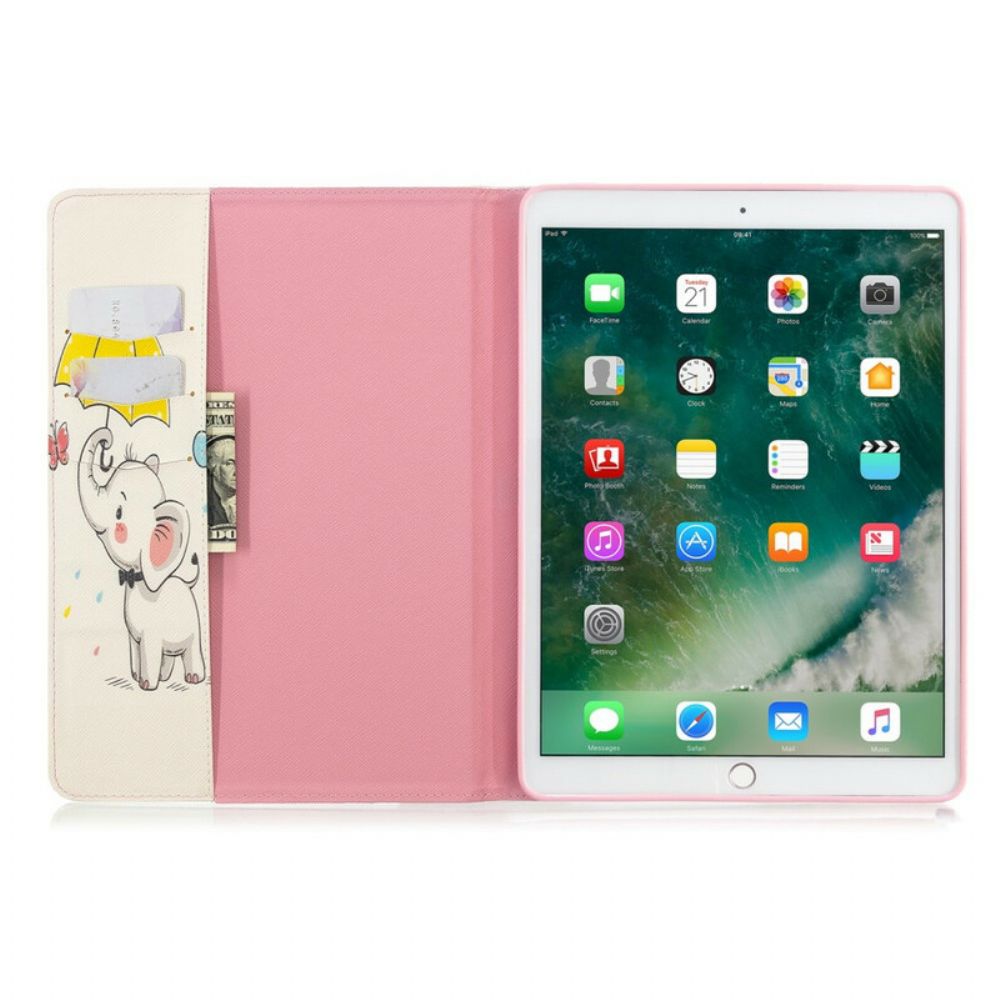 Case Für iPad 10.2" (2024) (2024) / Air 10.5" / Pro 10.5" Elefant Im Regen