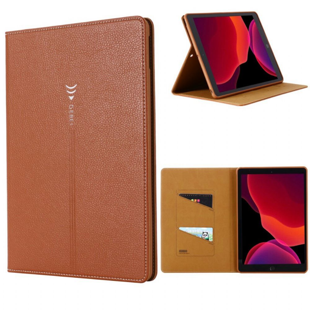 Case Für iPad 10.2" (2024) (2024) / Air 10.5" / Pro 10.5" Gebei Litschi-lederimitat