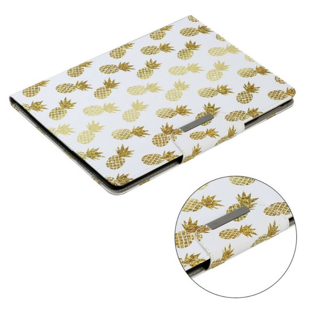 Flip Case Für iPad 10.2" (2024) (2024) / Air 10.5" / Pro 10.5" Ananas