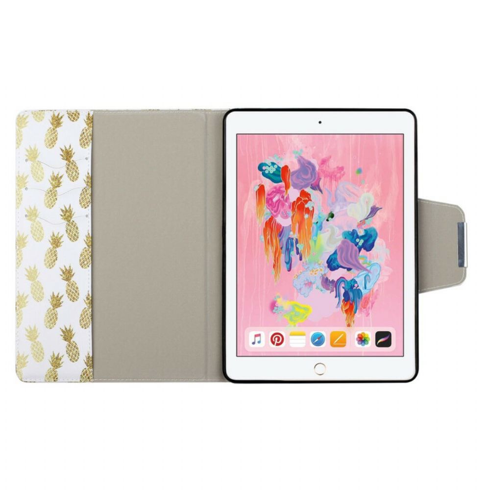 Flip Case Für iPad 10.2" (2024) (2024) / Air 10.5" / Pro 10.5" Ananas