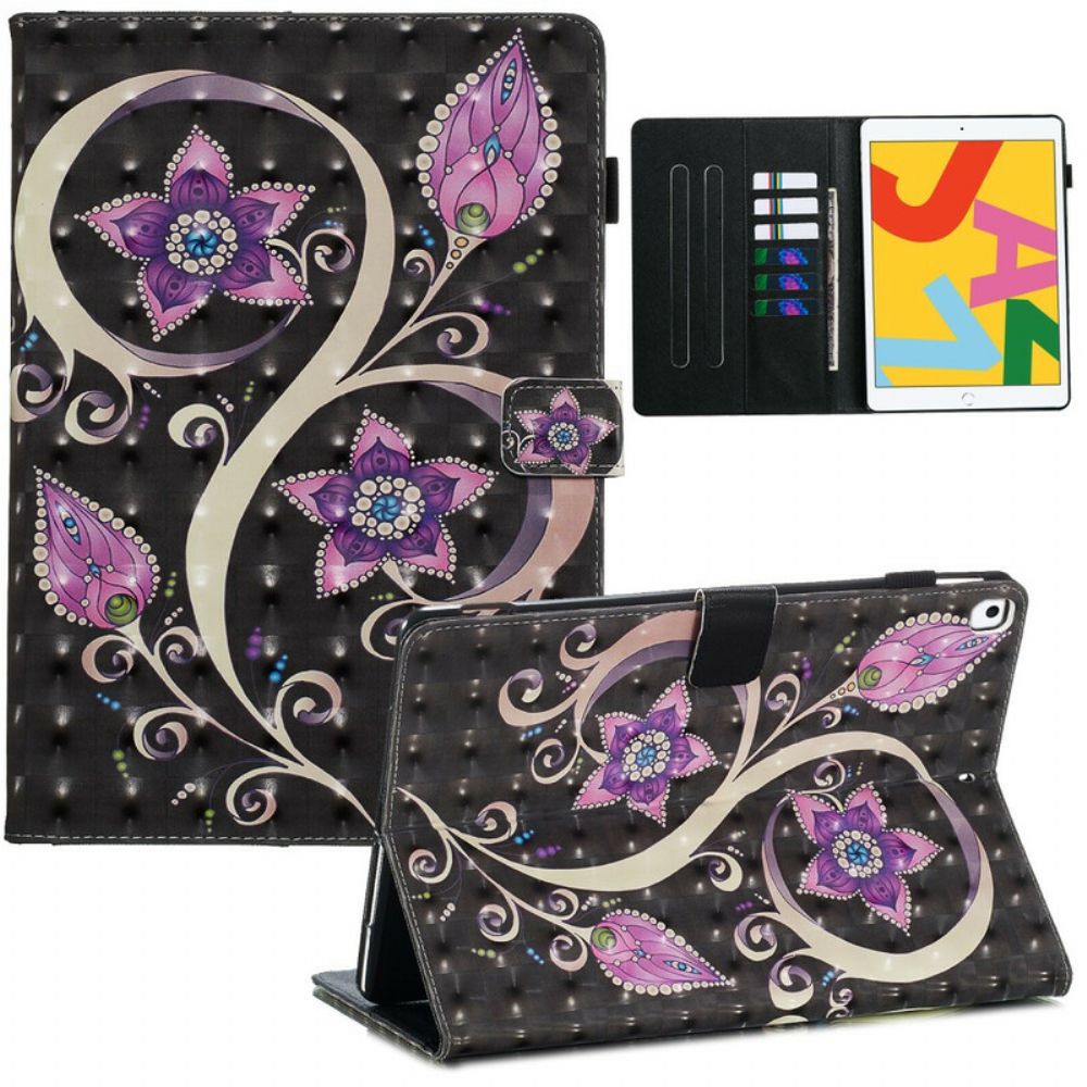 Flip Case Für iPad 10.2" (2024) (2024) / Air 10.5" / Pro 10.5" Blumen