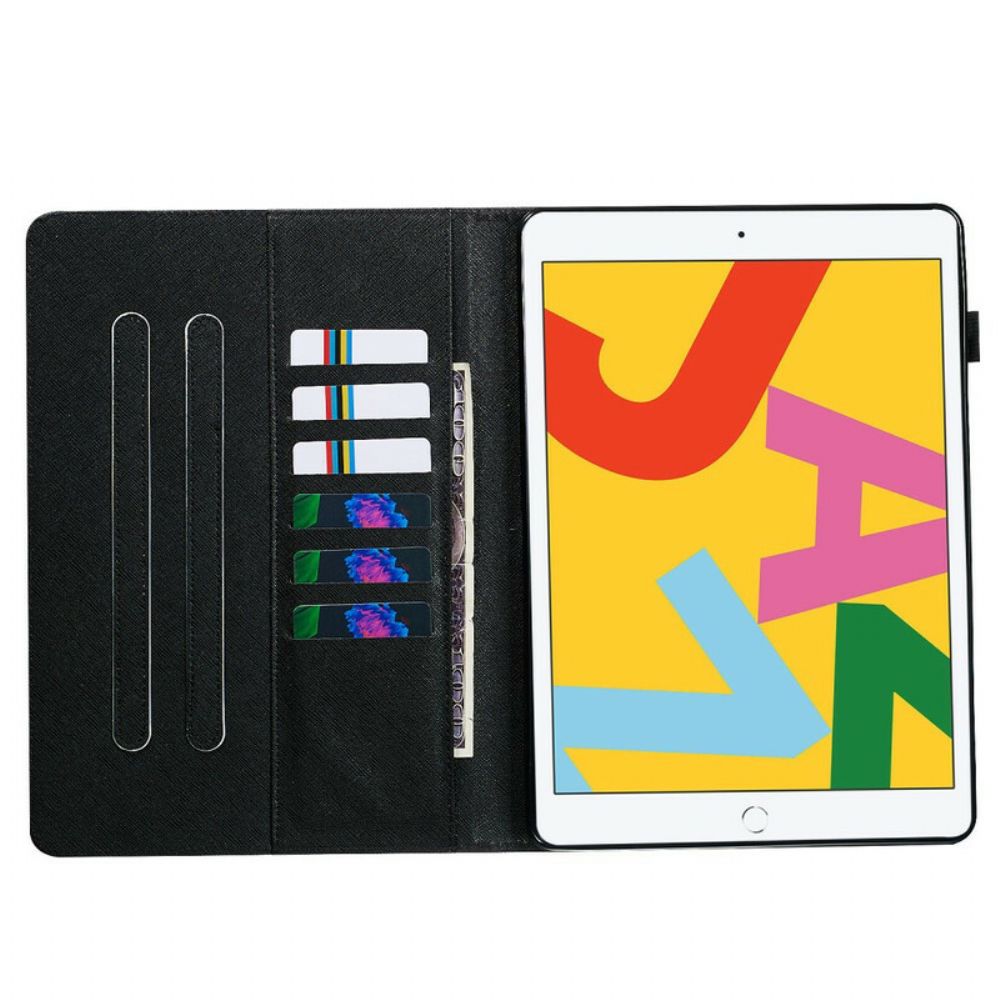 Flip Case Für iPad 10.2" (2024) (2024) / Air 10.5" / Pro 10.5" Blumen