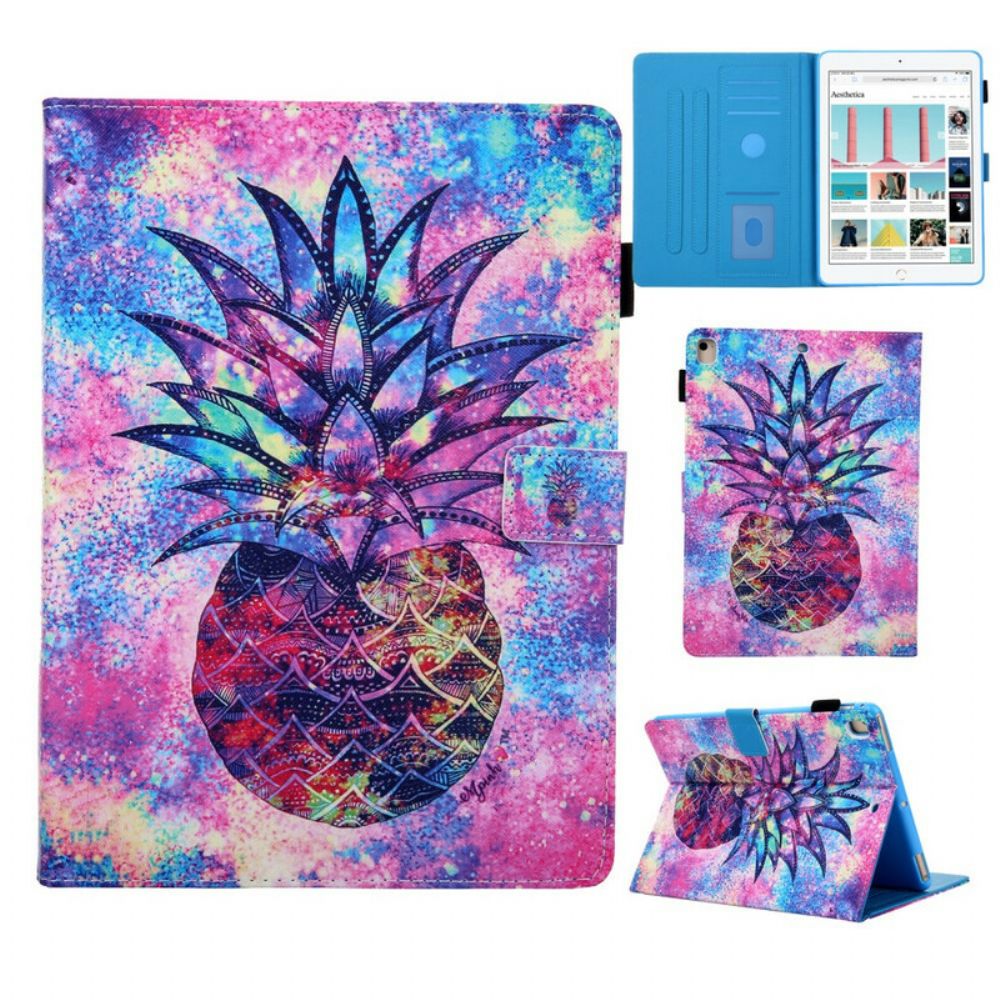 Flip Case Für iPad 10.2" (2024) (2024) / Air 10.5" / Pro 10.5" Funky Ananas