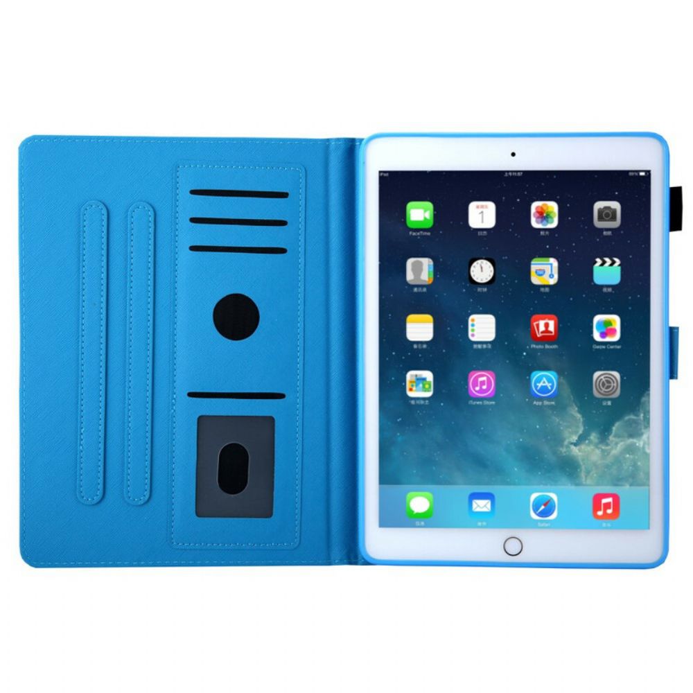 Flip Case Für iPad 10.2" (2024) (2024) / Air 10.5" / Pro 10.5" Funky Ananas