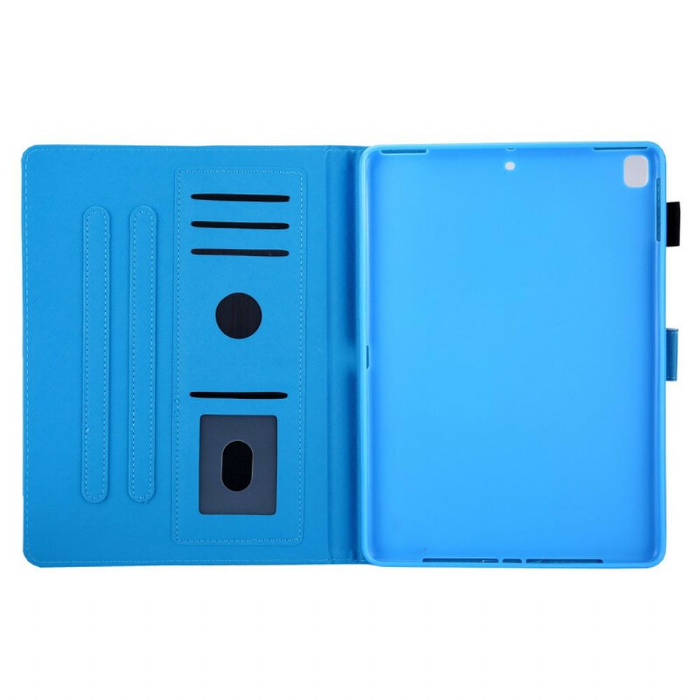 Flip Case Für iPad 10.2" (2024) (2024) / Air 10.5" / Pro 10.5" Funky Ananas