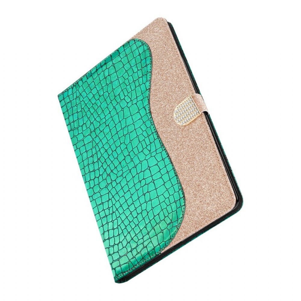 Flip Case Für iPad 10.2" (2024) (2024) / Air 10.5" / Pro 10.5" Kroko-glitter