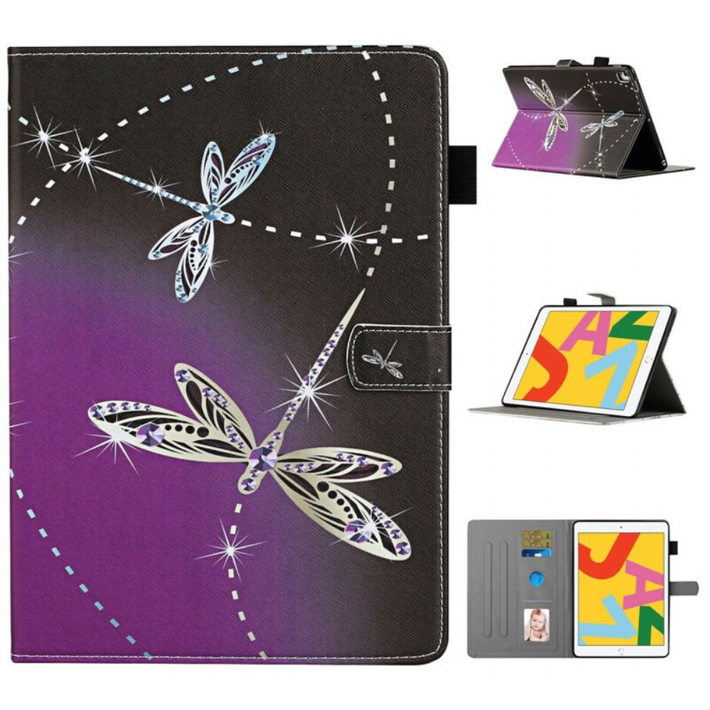 Flip Case Für iPad 10.2" (2024) (2024) / Air 10.5" / Pro 10.5" Libellen