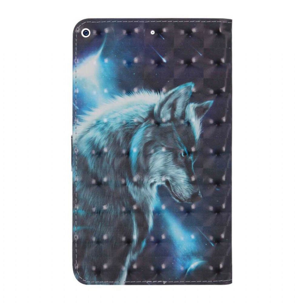 Flip Case Für iPad 10.2" (2024) (2024) / Air 10.5" / Pro 10.5" Lichtpunkt Wolf