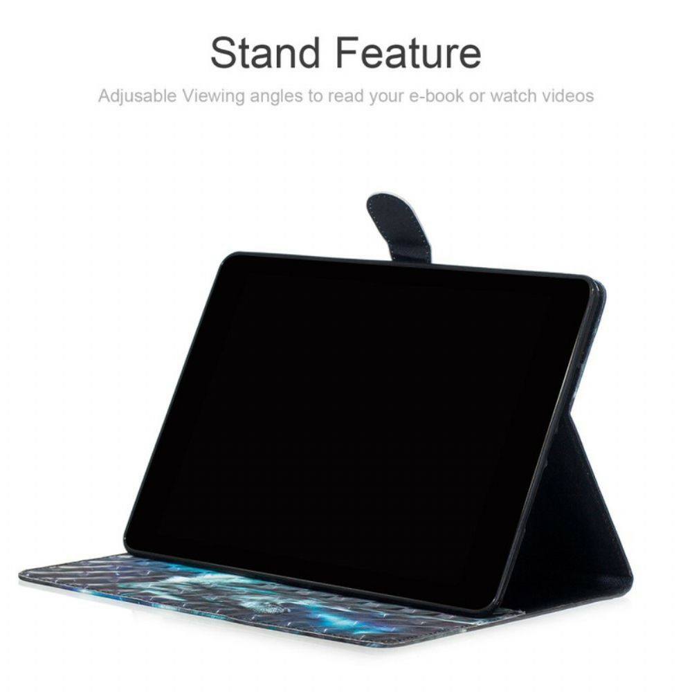 Flip Case Für iPad 10.2" (2024) (2024) / Air 10.5" / Pro 10.5" Lichtpunkt Wolf