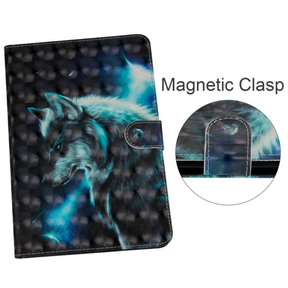 Flip Case Für iPad 10.2" (2024) (2024) / Air 10.5" / Pro 10.5" Lichtpunkt Wolf