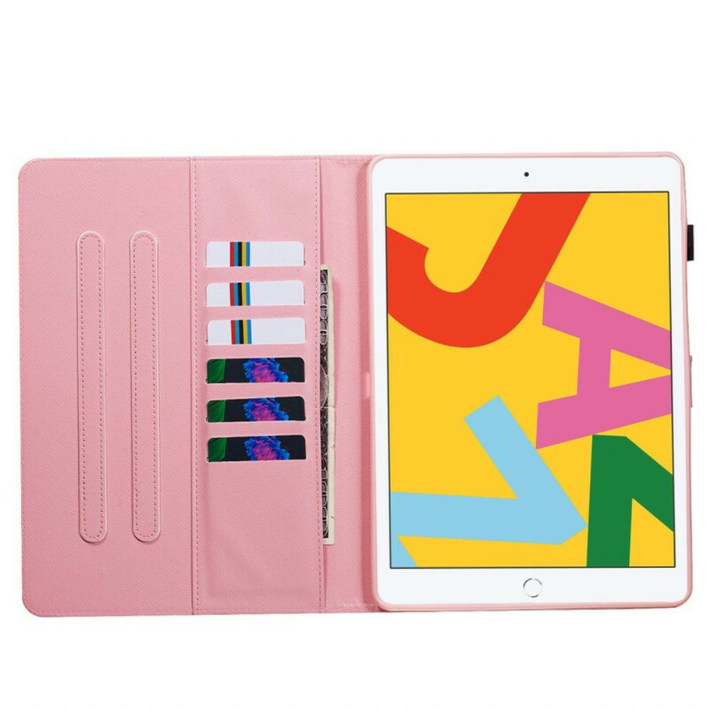 Flip Case Für iPad 10.2" (2024) (2024) / Air 10.5" / Pro 10.5" Rote Schmetterlinge